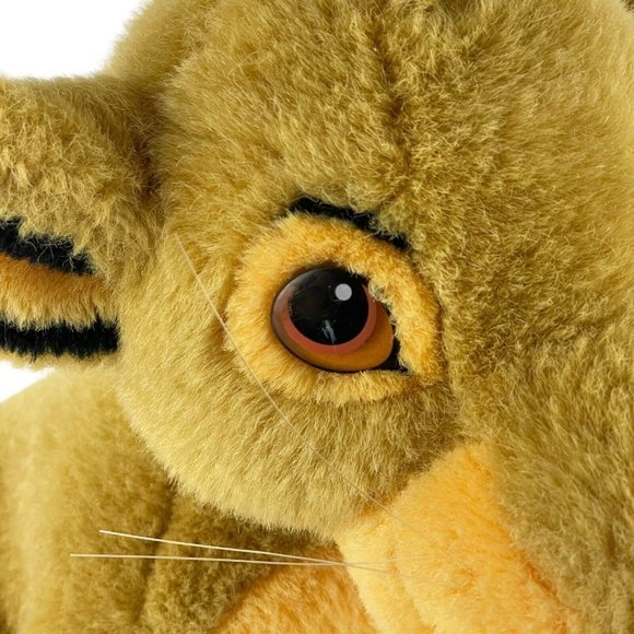 Vintage Disney Parks Simba Cub Lion King Plush 13" Stuffed Toy Sitting RARE - Picture 7 of 8